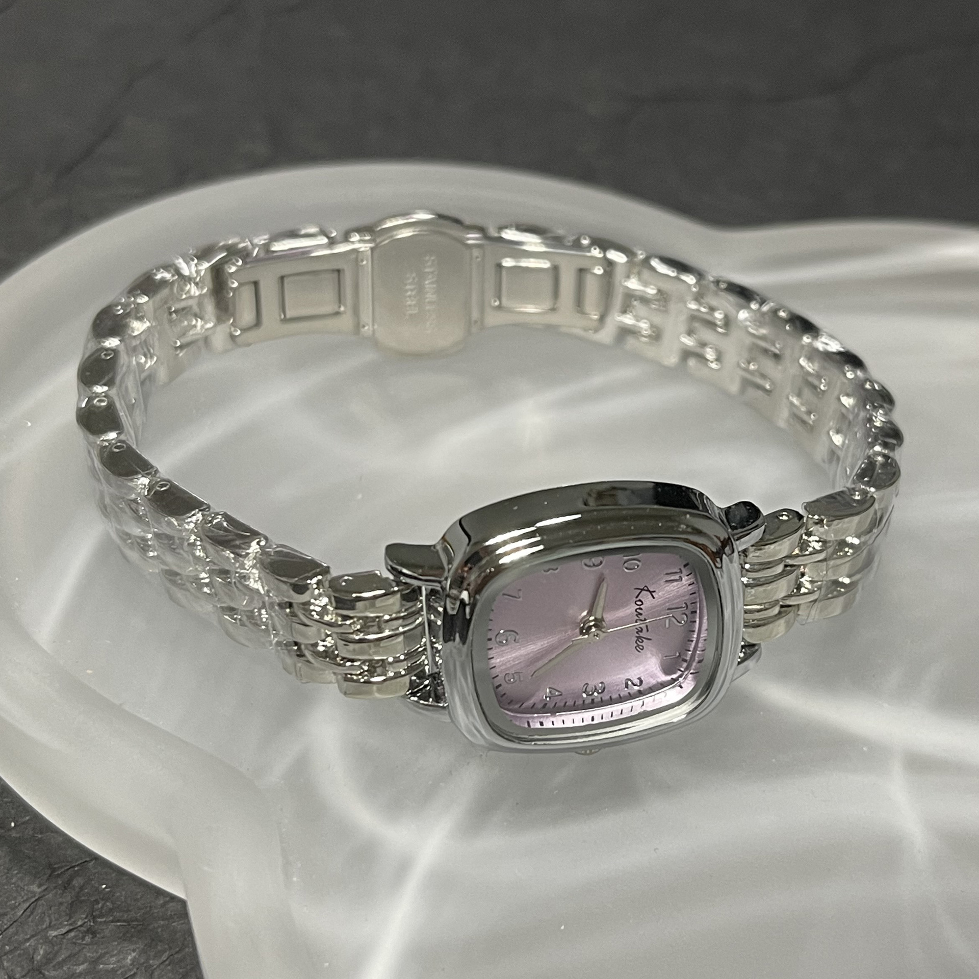 Women's Square Link Chain Watch, British Style