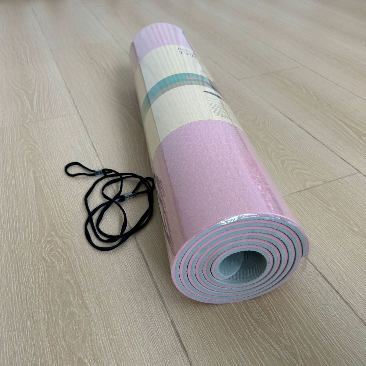 Çift renkli TPE yoga matı 6mm yüksek yoğunluk kaymaz