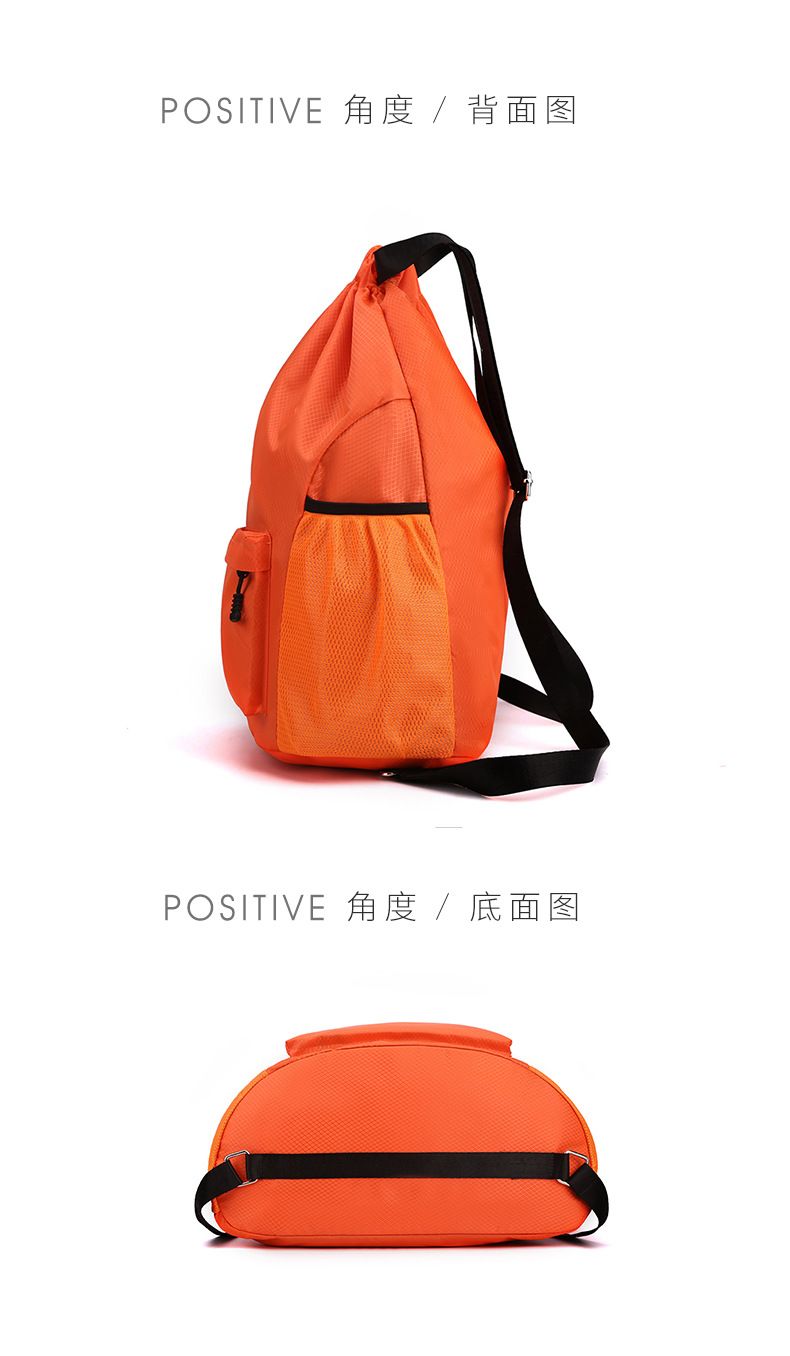 Swimming backpack, wet-dry separation, drawstring, large capacity