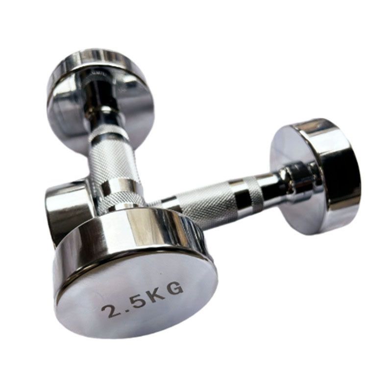 Electroplated steel dumbbell, commercial and home gym
