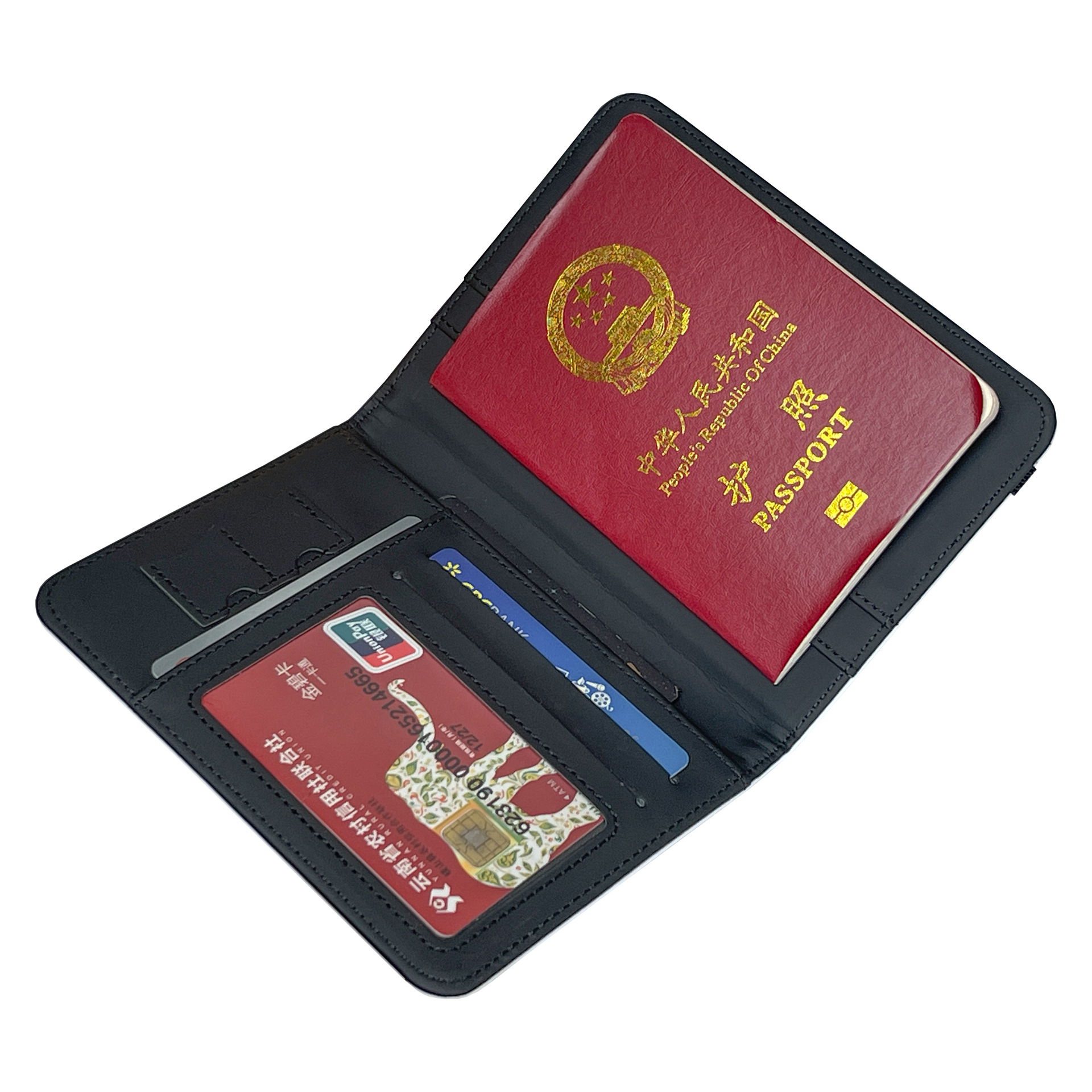 Cross-border New Style Heat Transfer Sublimation Large Capacity Multi-Card Slot Passport Holder Convenient Blank Document Protection Cover