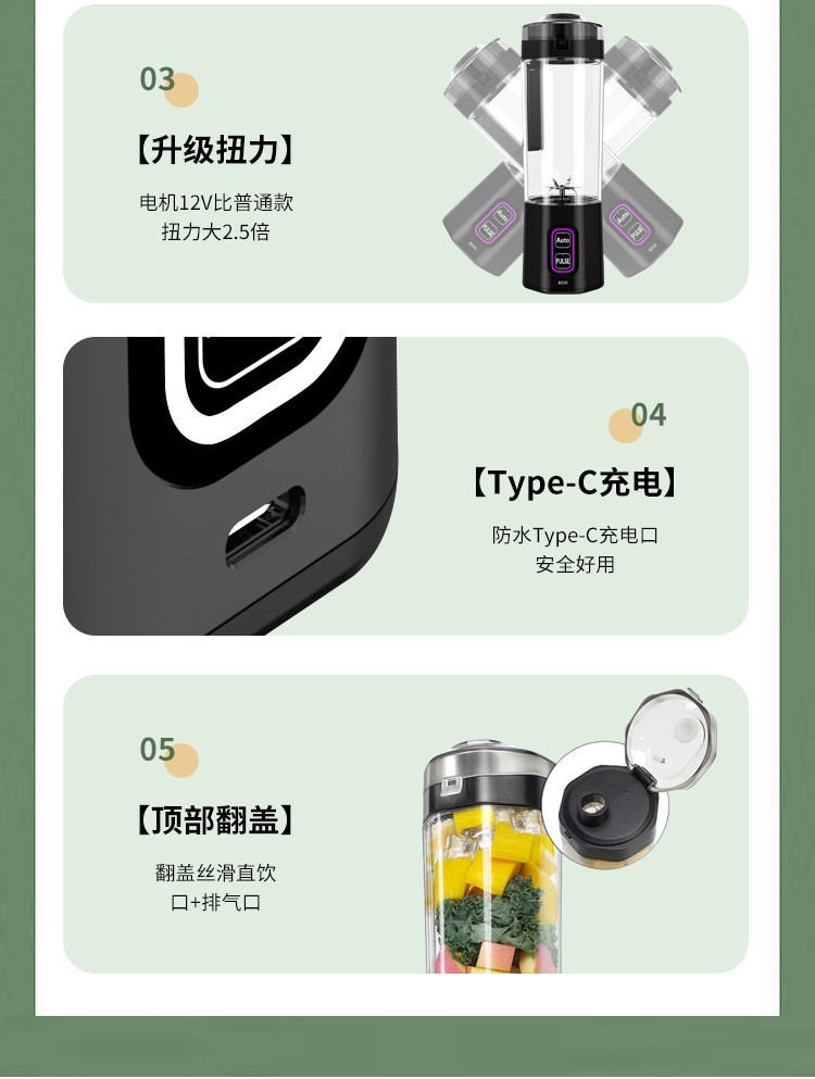 Ligkevan portable electric juicer mini