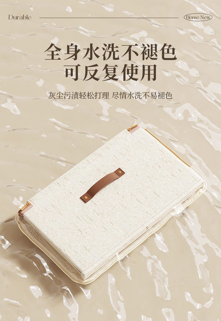家用布艺带盖衣柜收纳百纳箱可折叠大容量天山棉麻衣服收纳盒批发