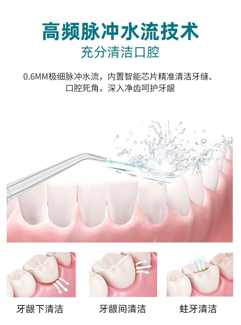 跨境批发冲牙器便携家用电动洗牙器口腔护理牙齿清洁器牙缝洁牙器