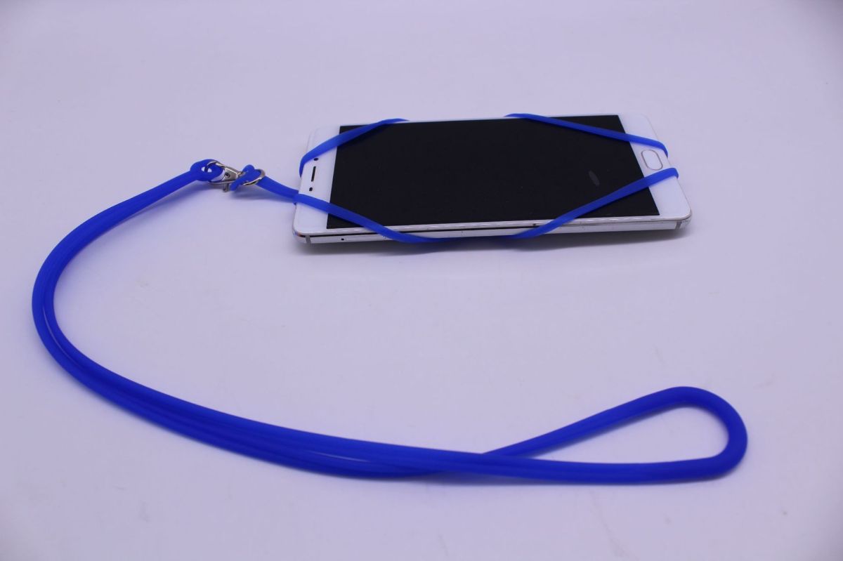 Silikon kordon telefon kılıfı kart tutucu Apple Android