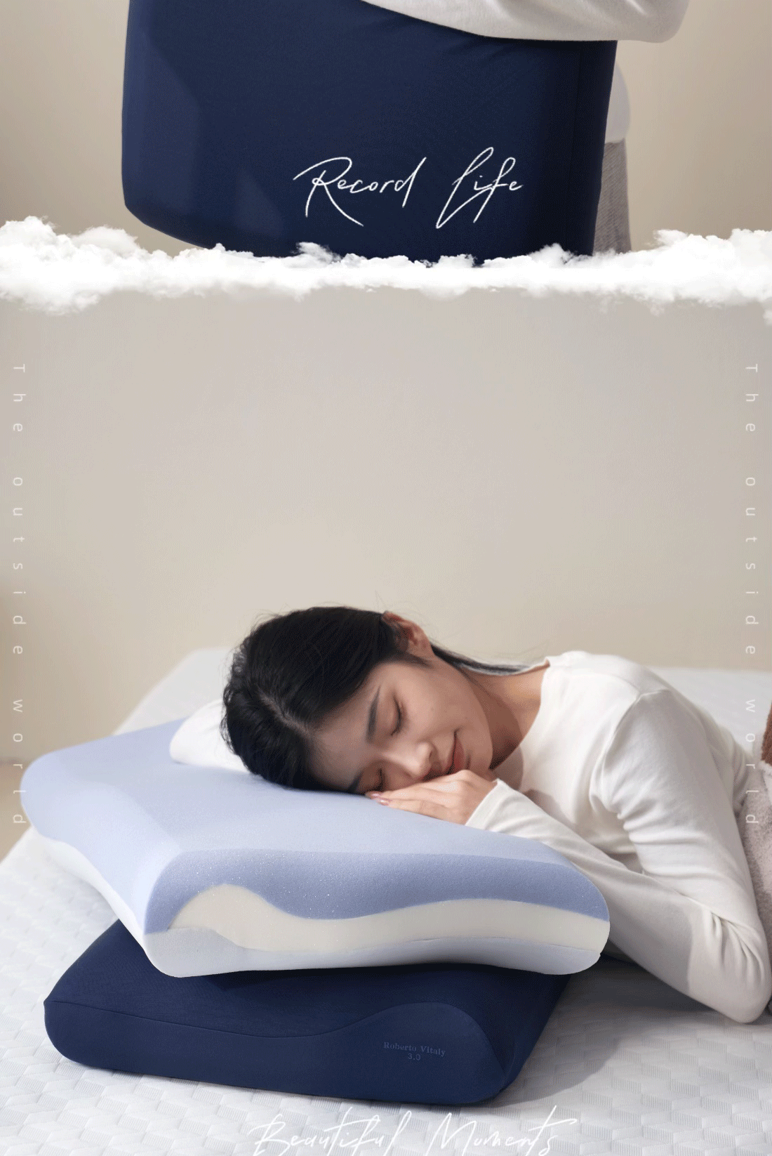 Memory Foam Pillow Children Cervical Support