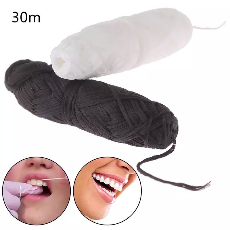 Mısır diş ipi 30m, cam şişe, plastik içermeyen