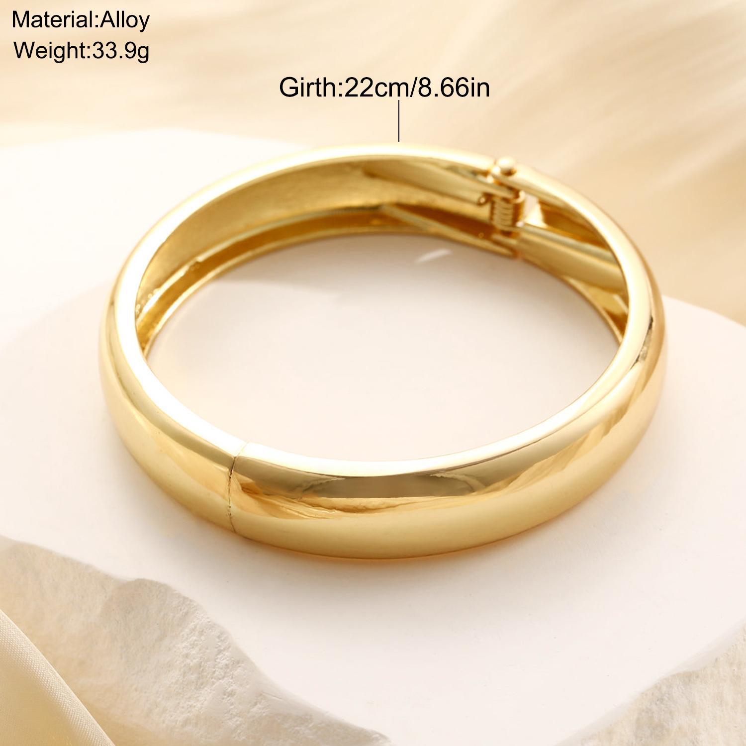 Acrylic mirror finish bracelet, glossy open-mouth