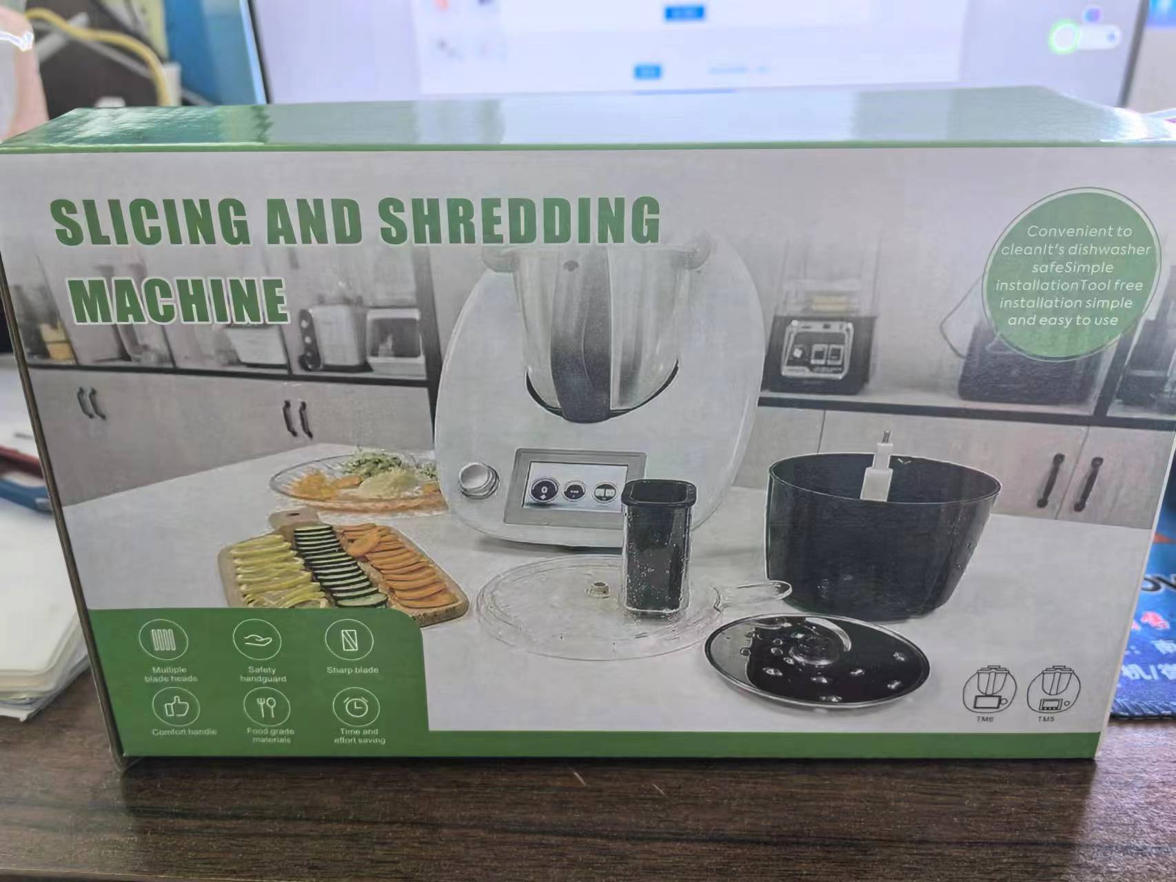 Vegetable shredder grater attachment for Thermomix TM5 TM6
