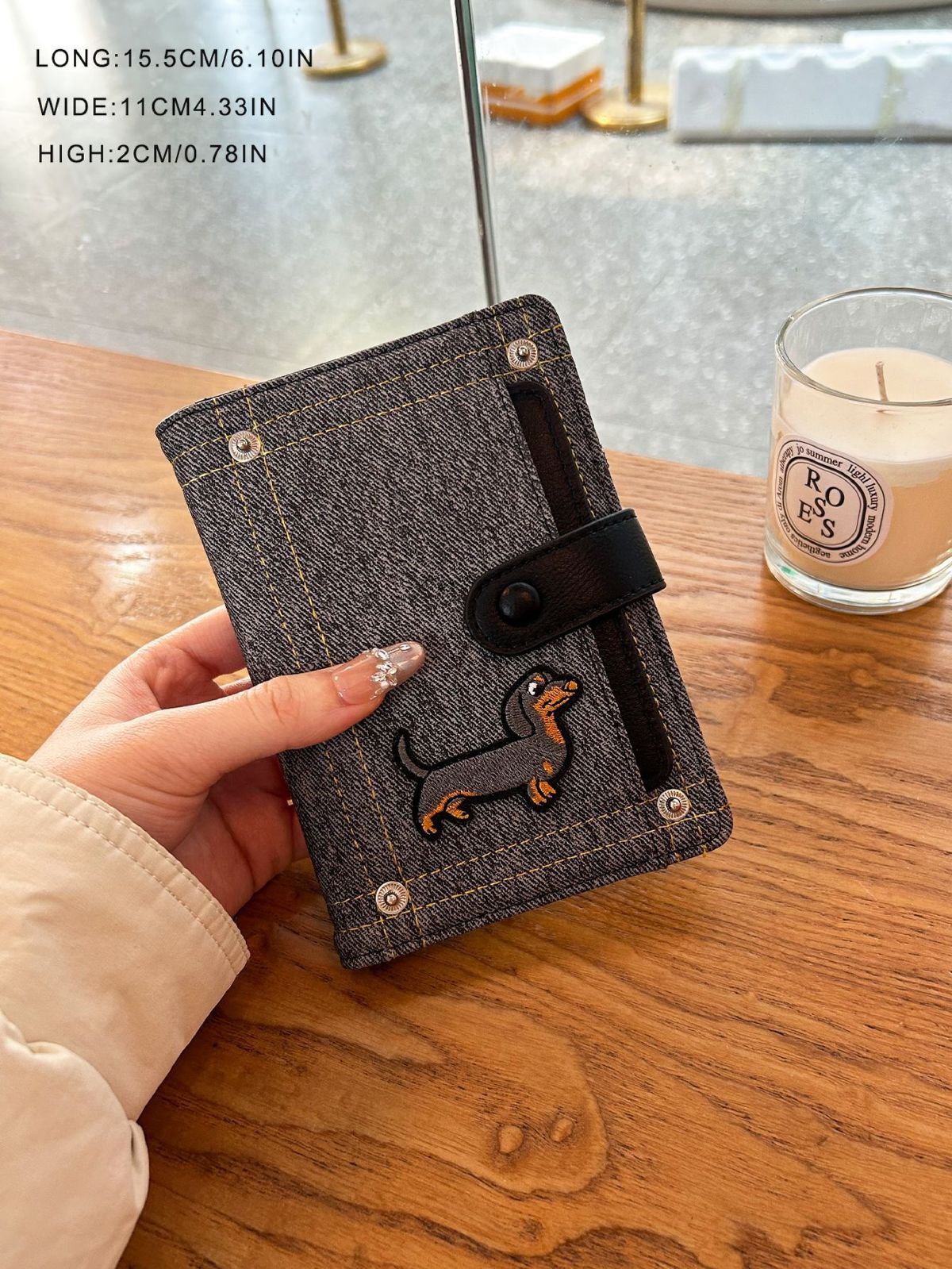 Puppy-design passport and document wallet for travel