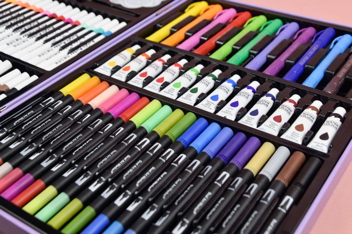 Acryl-Stift-Set Pinsel Malstift Aquarell Kunstbedarf