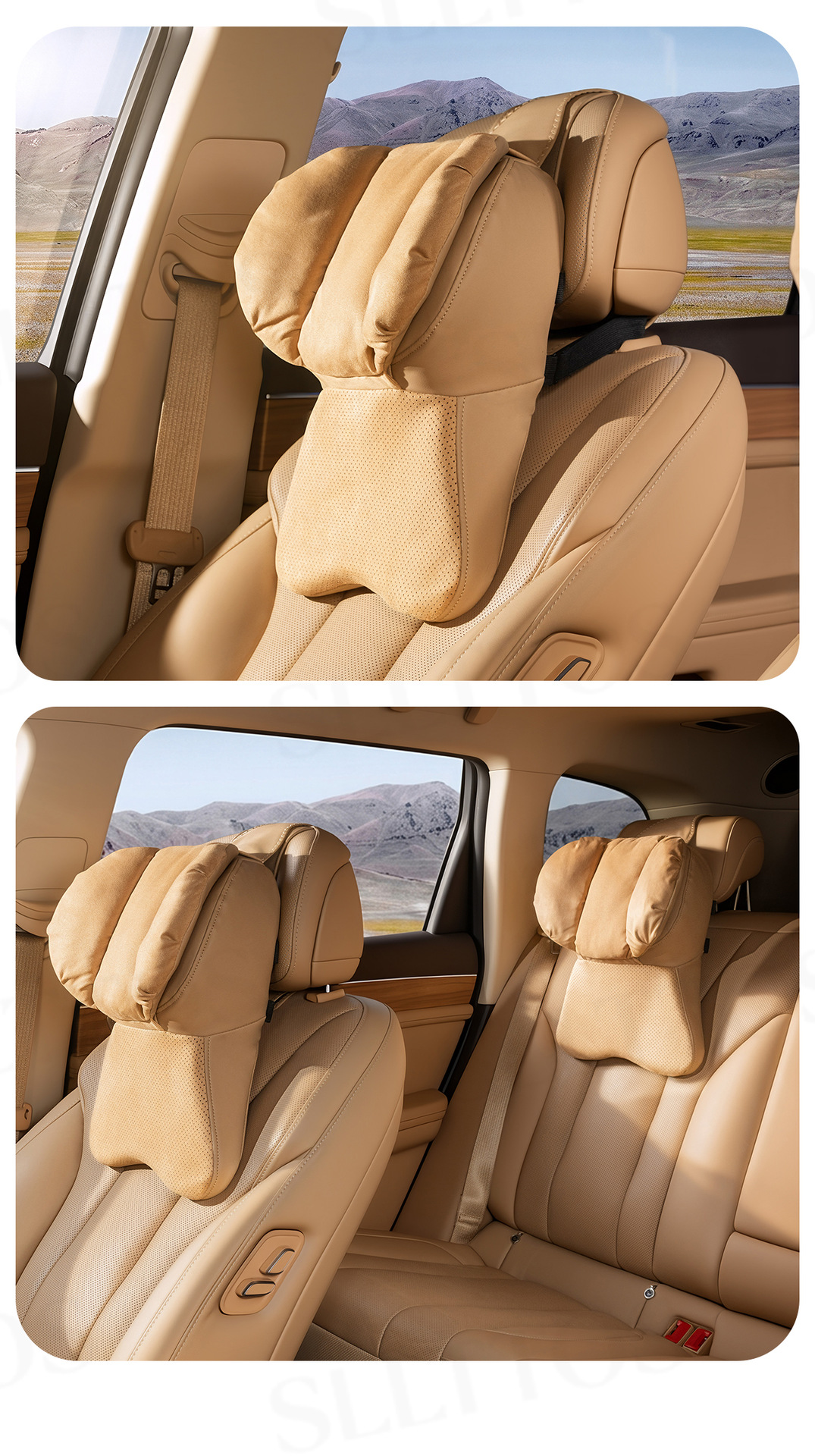 Car headrest, 4th generation, aerospace grade, memory foam neck pillow