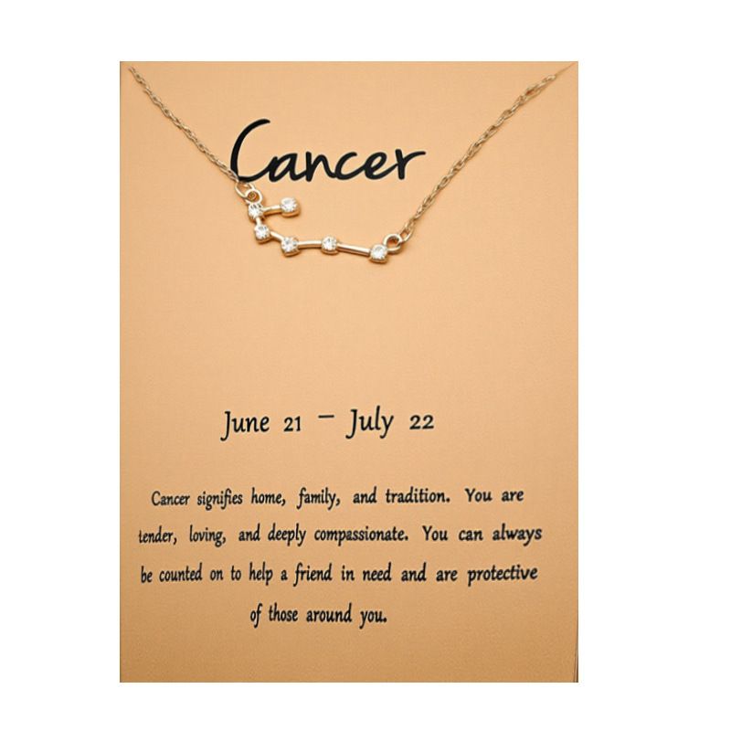 Twelve zodiac pendant necklace, silver, galaxy design