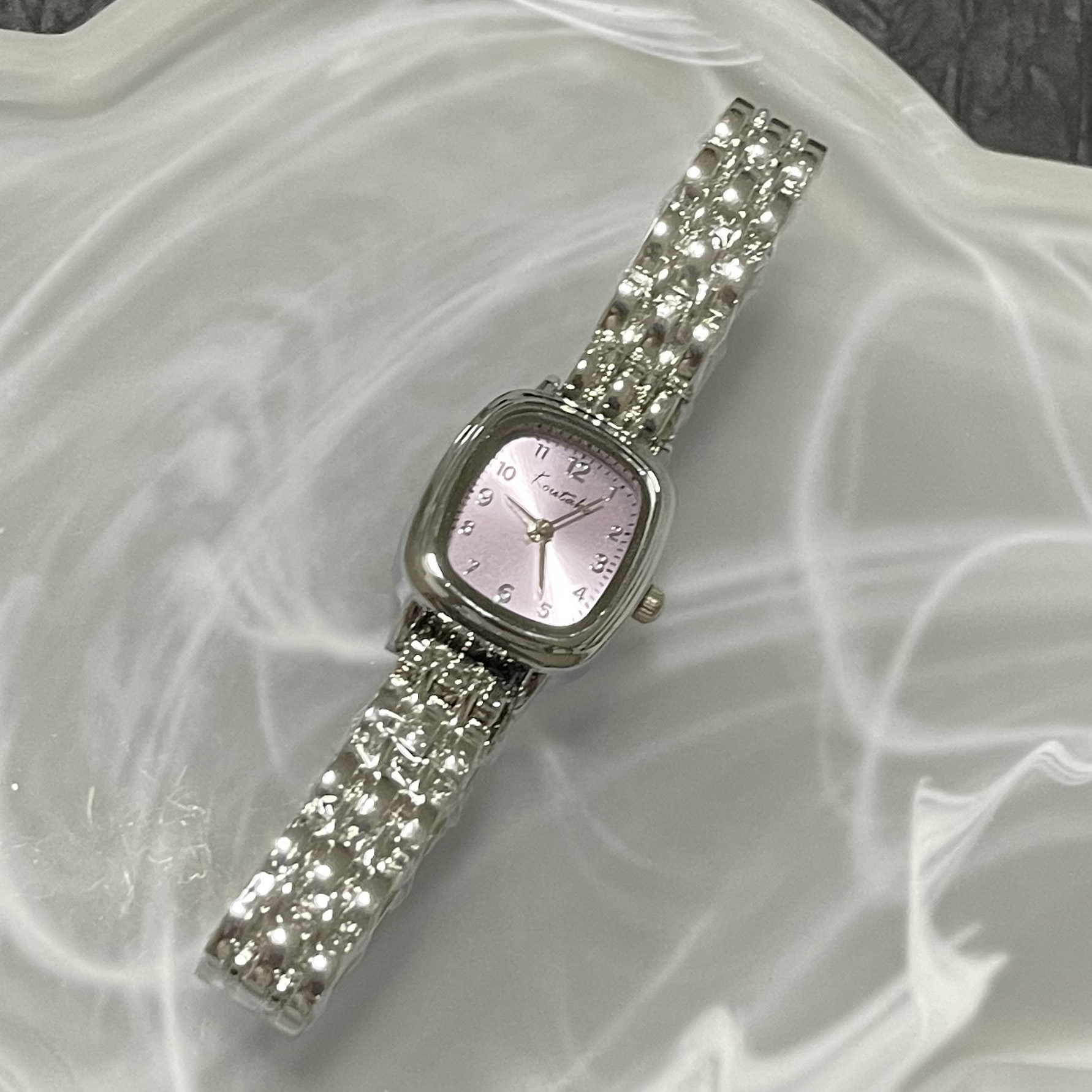 Women's Square Link Chain Watch, British Style