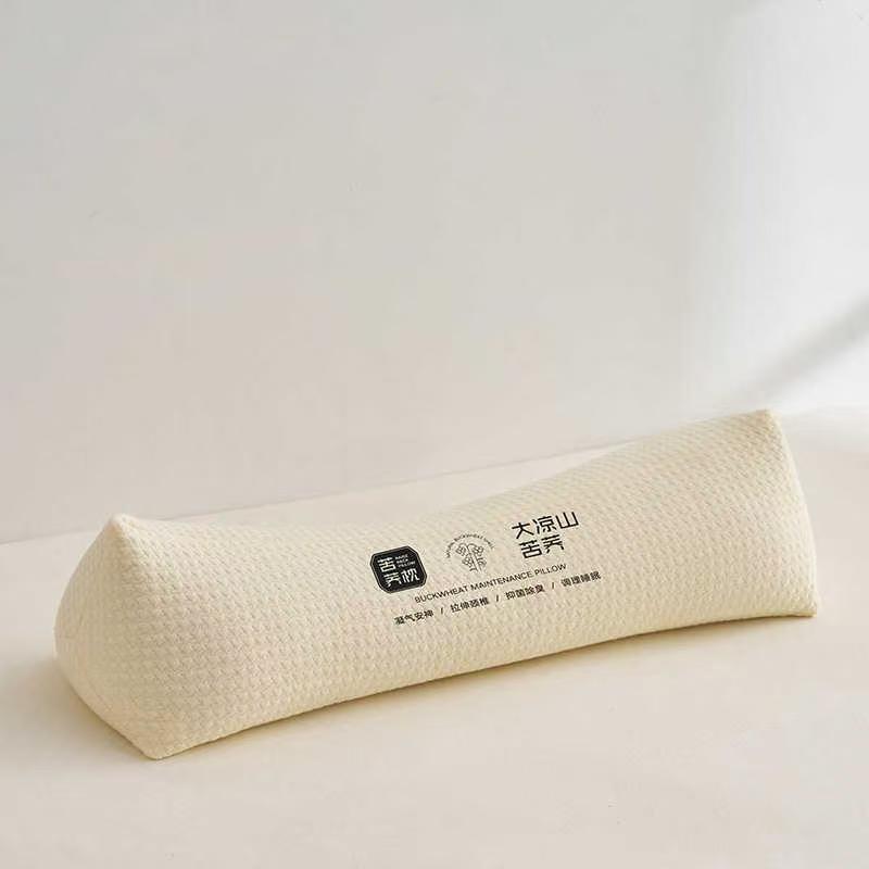 Buckwheat hull pillow, neck and waist support
