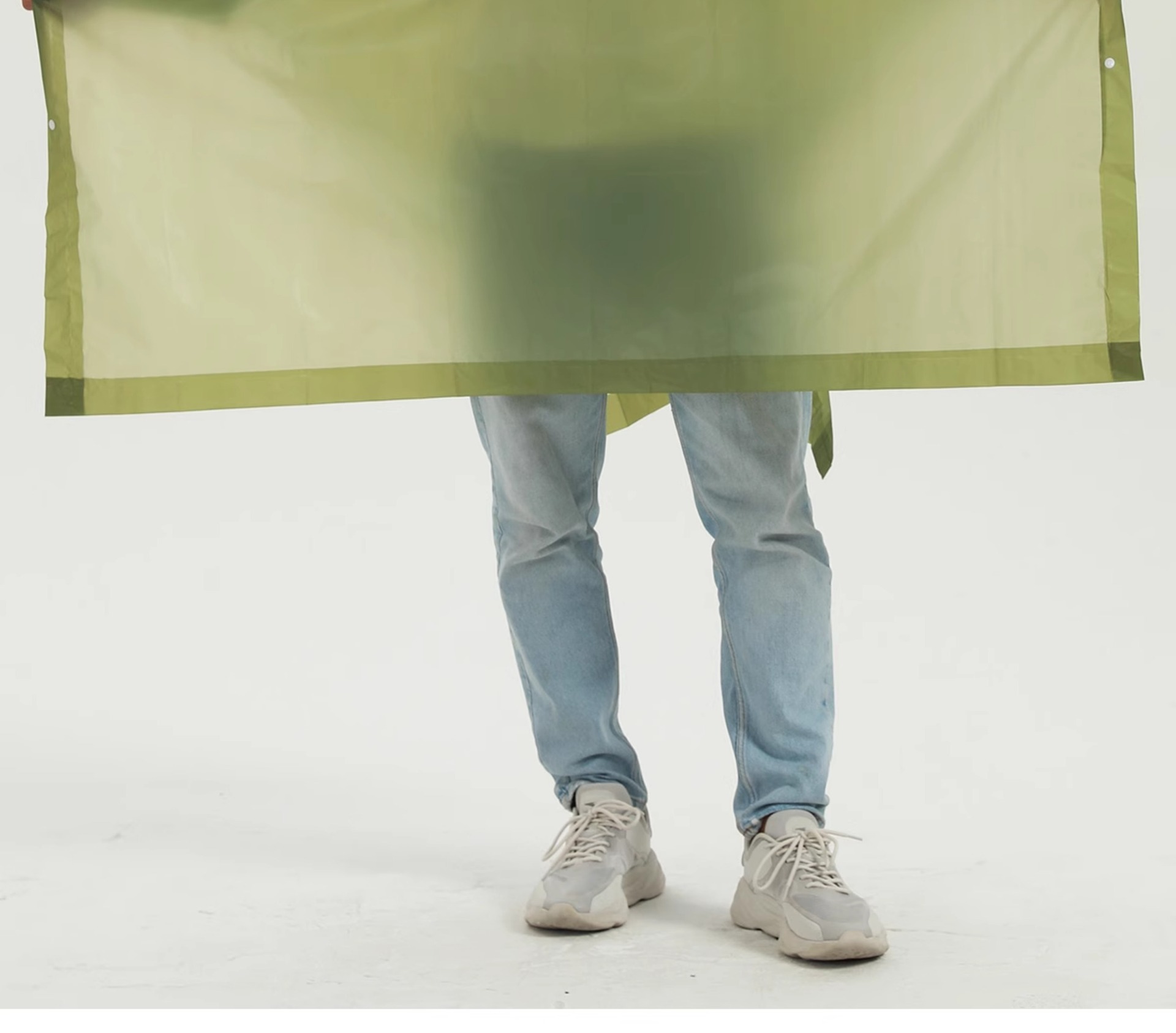 Raincoat cape, disposable, multi-purpose, full-body, 3-in-1, outdoor
