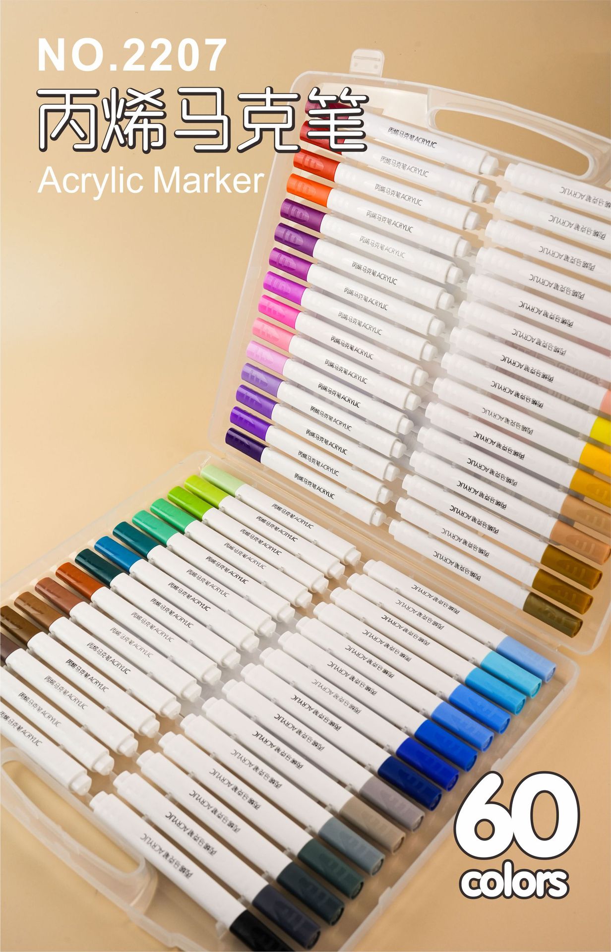 Acryl-Markerstift 100er-Set, Dreieckform