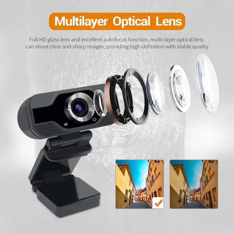Sınır ötesi popüler bilgisayar kamerası 1080P yüksek çözünürlüklü ağ kamerası 720 canlı çevrimiçi sınıf wabcam dahili işareti