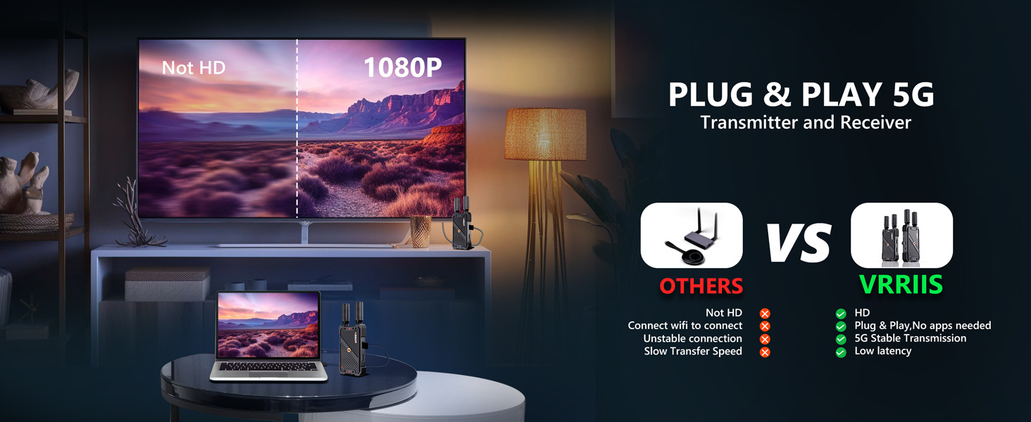 HDMI wireless extender 400m 1080p HD video transmitter