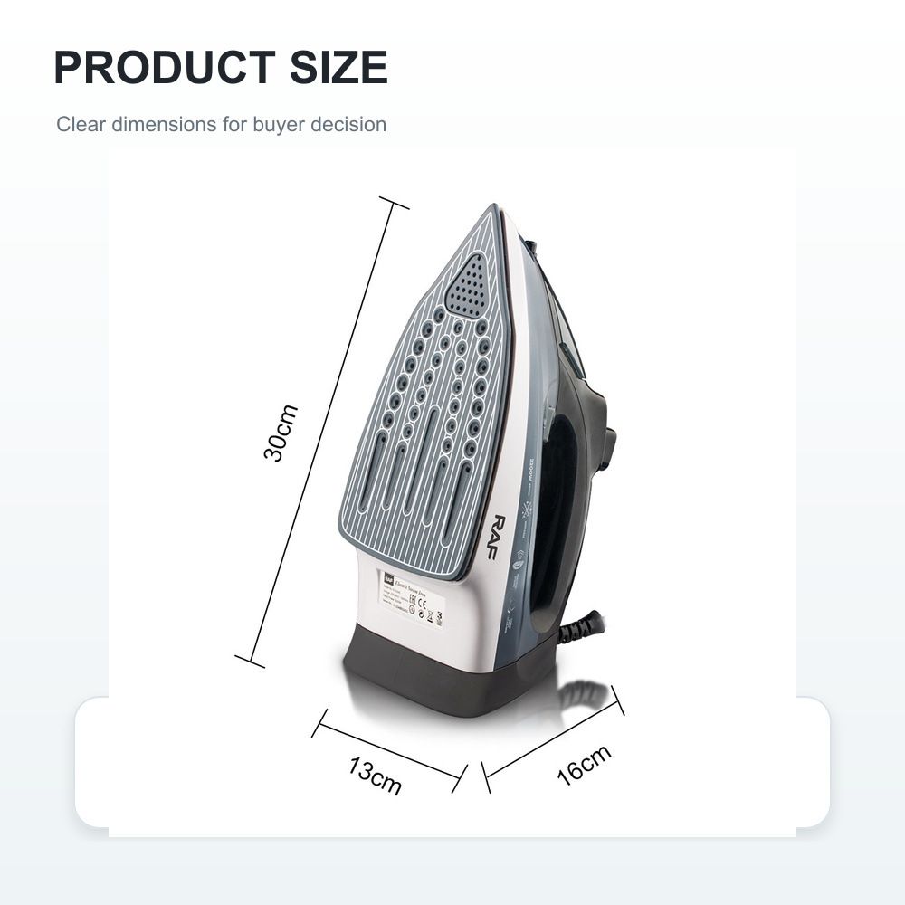 Buhar elektrikli ütü, 2400W, el tipi, kuru ve ıslak kullanım