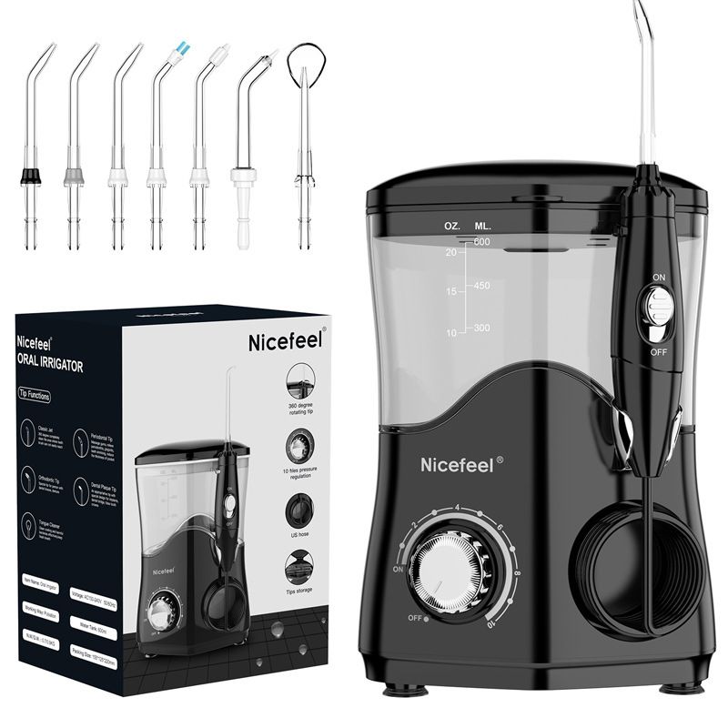 Electric desktop water flosser, orthodontic cleaner