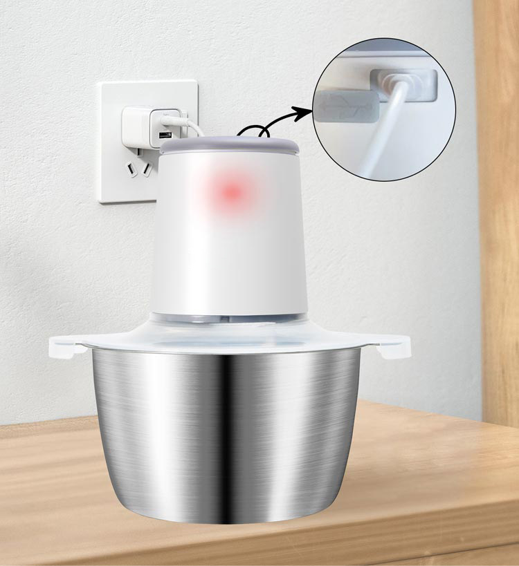 Meat grinder, 2L capacity, USB cable, fully automatic