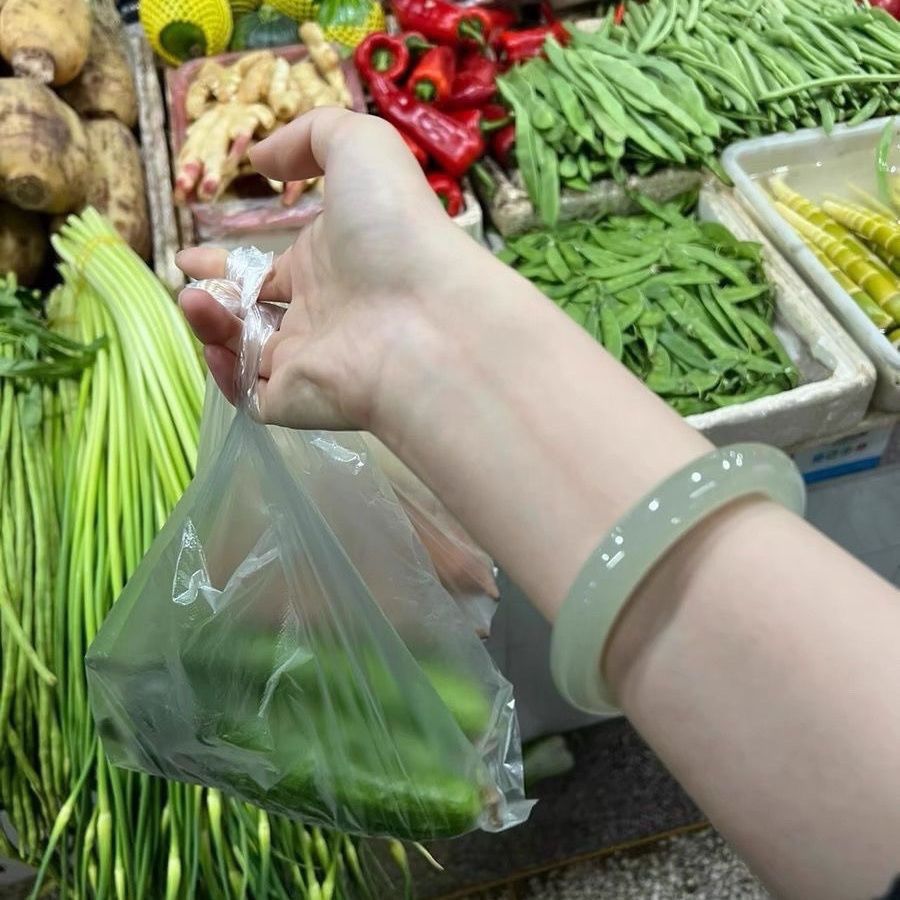 Hetian-Jade-Armband, Xinjiang, natürlich, geölte Rundform