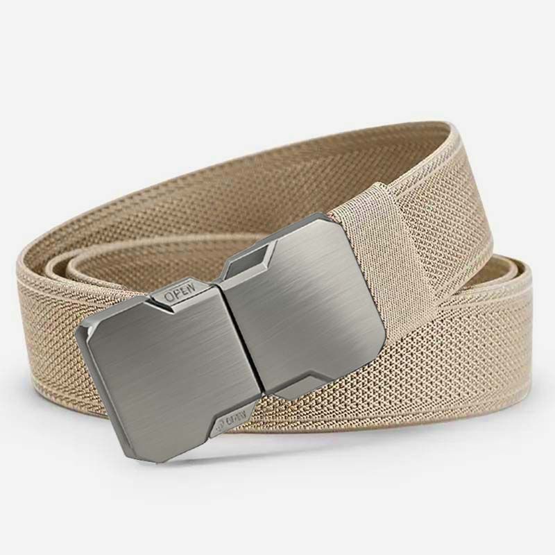 Men's tactical belt, nylon canvas, elastic webbing