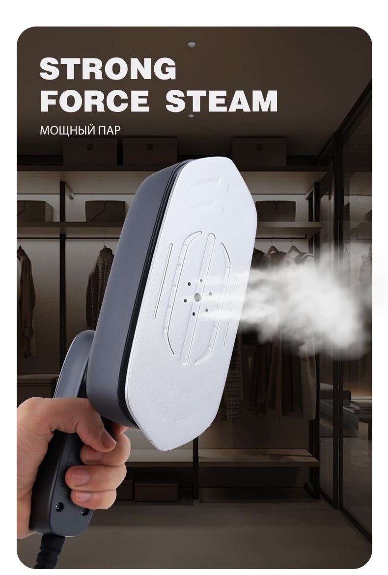 Portable Steam Handheld Iron with 3-Level Digital Control