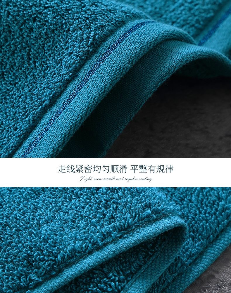 100% cotton bath towel set grade A thickened