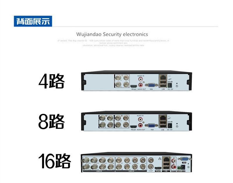8-channel analog camera DVR 960H D1 resolution