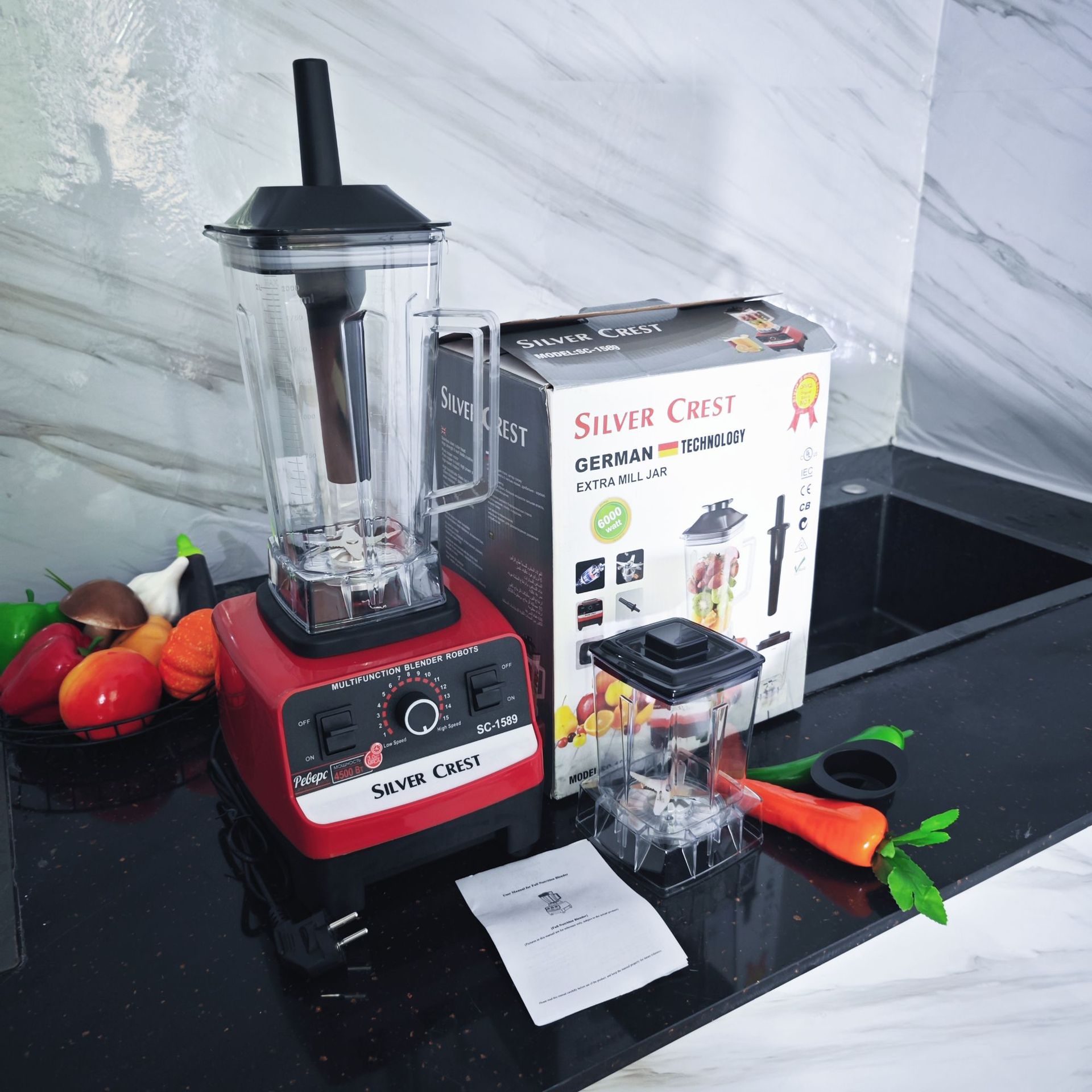 2.5L blender with 9525 motor, ice crushing function