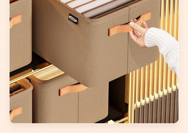 Large-capacity laundry hamper and clothing storage organizer