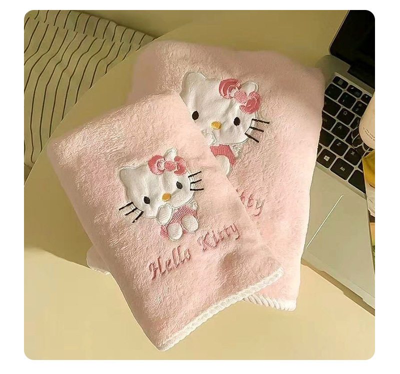 Hello Kitty Handtücher, Korallenfleece Badetücher