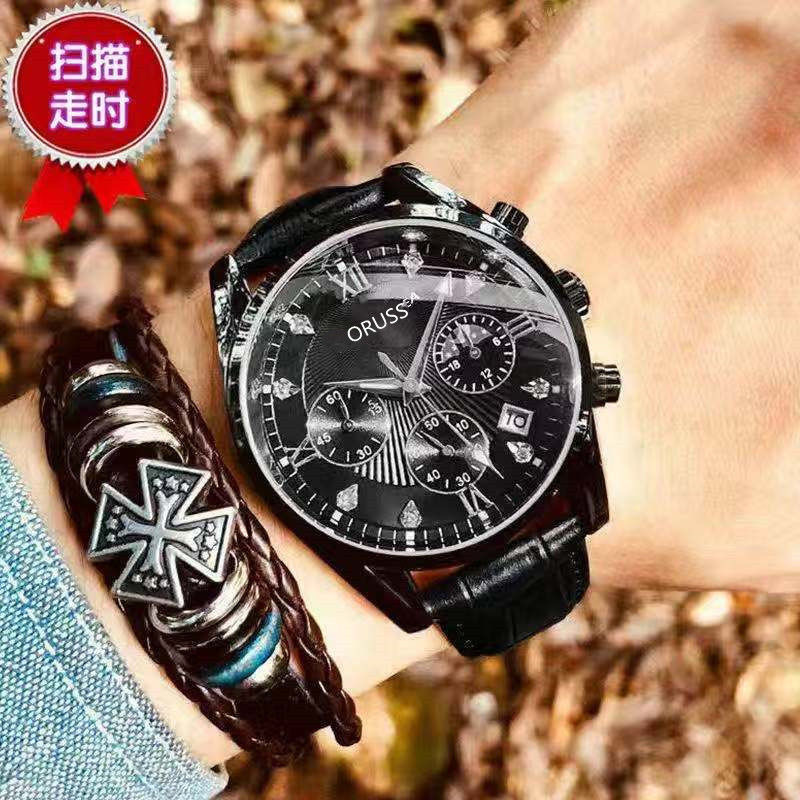 Swiss automatic men's watch, waterproof, luminous, calendar function
