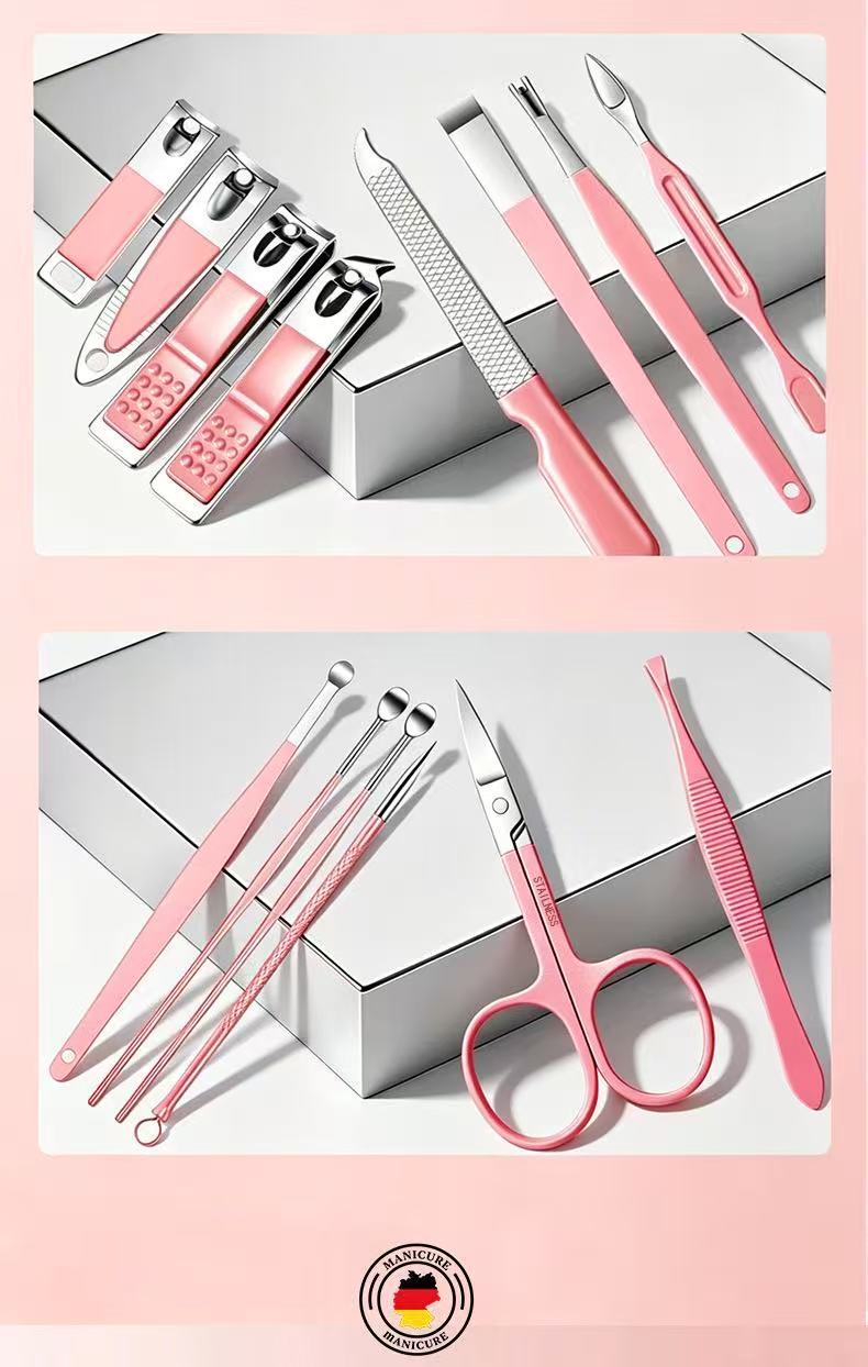 14-teiliges tragbares Nagelpflege-Set