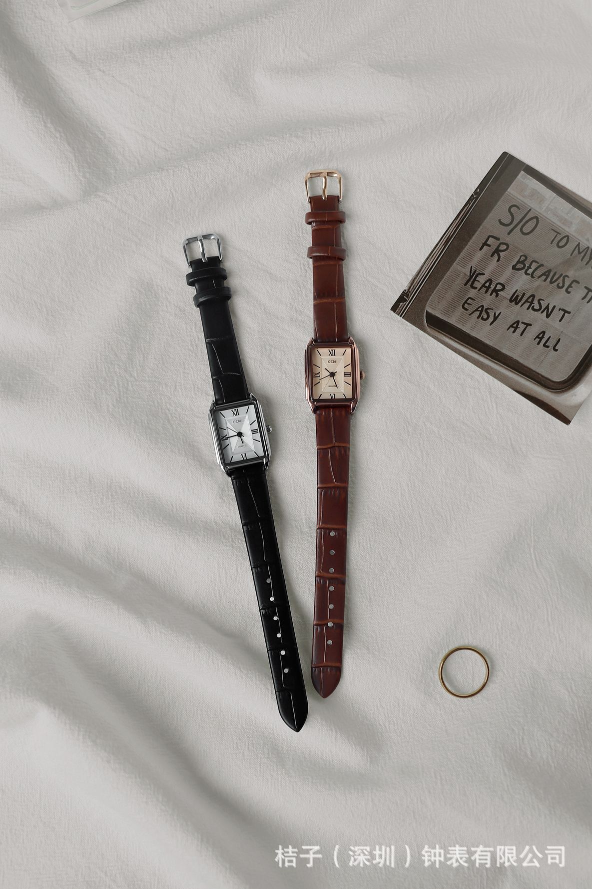 Goldie women's watch, square dial, waterproof