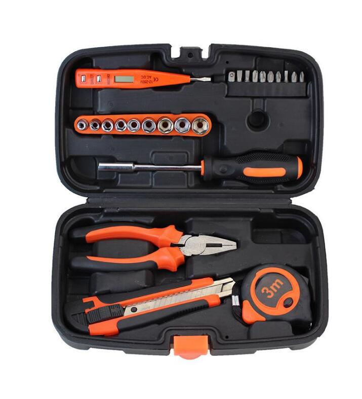 Home tool box set, multi-functional, portable, manual