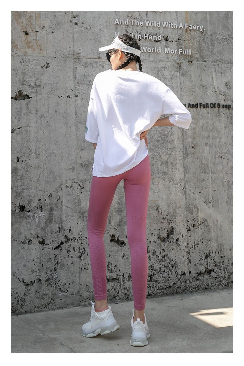 Kadınlar için yeni yoga pantolonları, yazlık, dar kesim, kalça kaldırma, esnek, zayıflama, çabuk kuruyan, koşu, fitness, yüksek belli, taban katmanlı spor pantolonları.