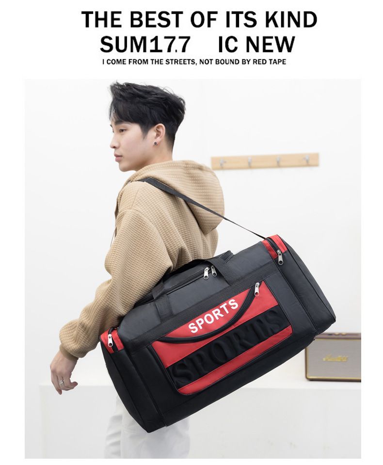 Foldable Travel Bag with Wet-Dry Compartment