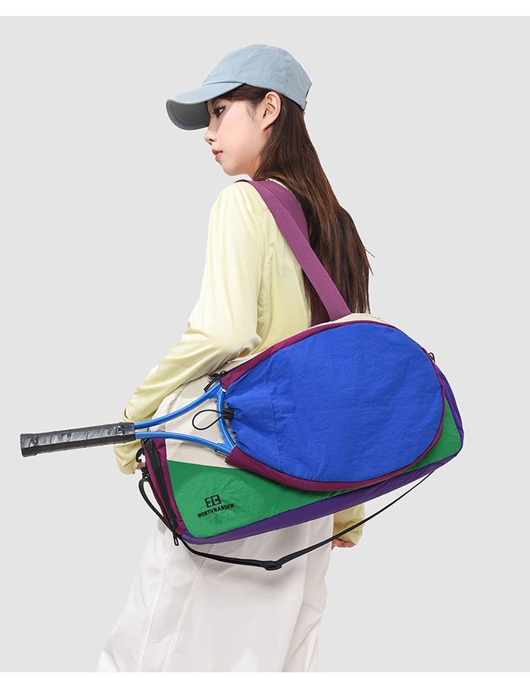 Crossbody-Sporttasche, Zylinder, einschultrig, wasserdicht