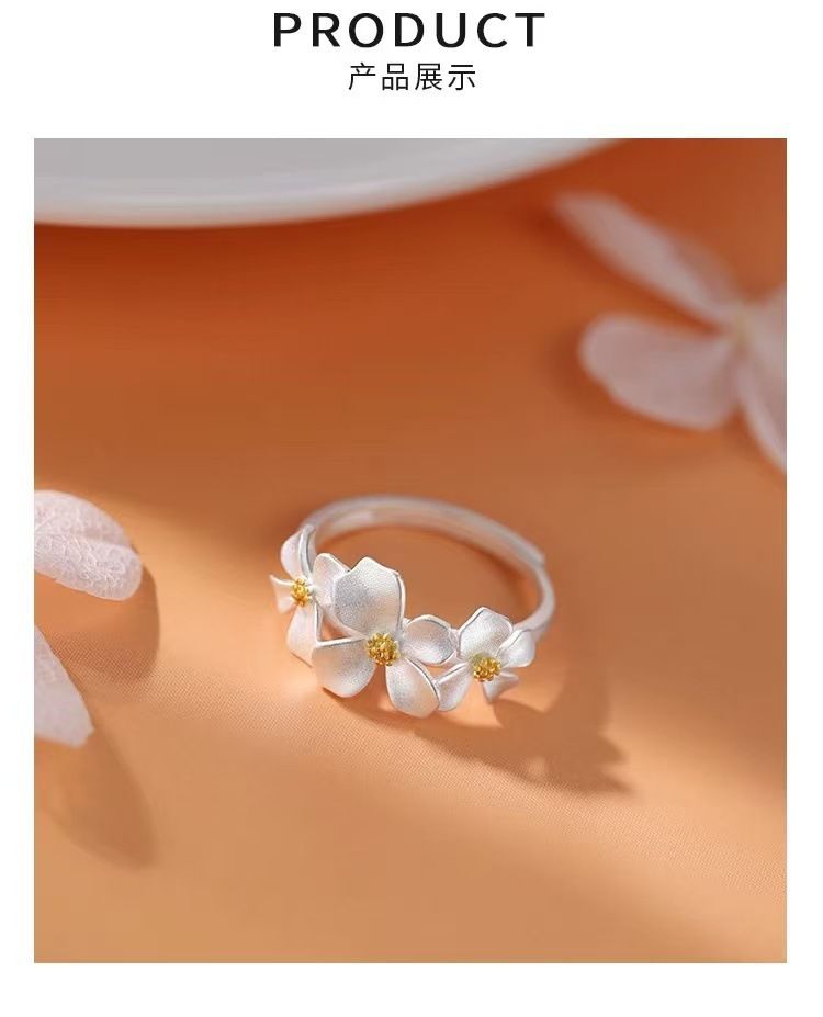 Gardenia Flower Ring for Women