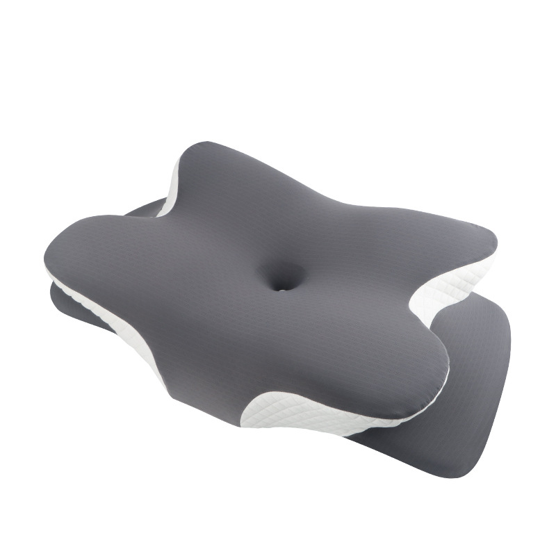 Memory foam pillow with cervical support, breathable