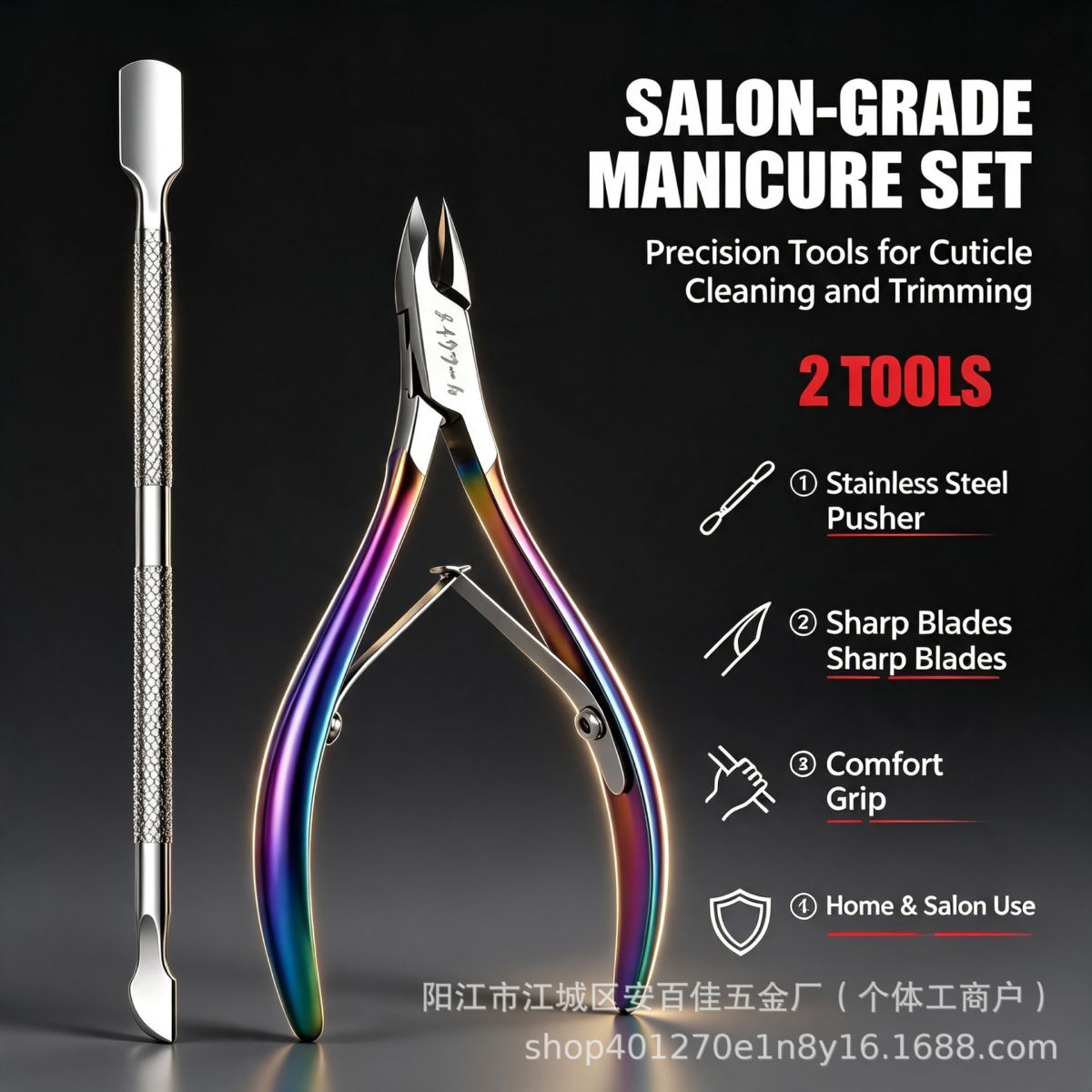 Professionelles Maniküre-Set mit Nagelzangen