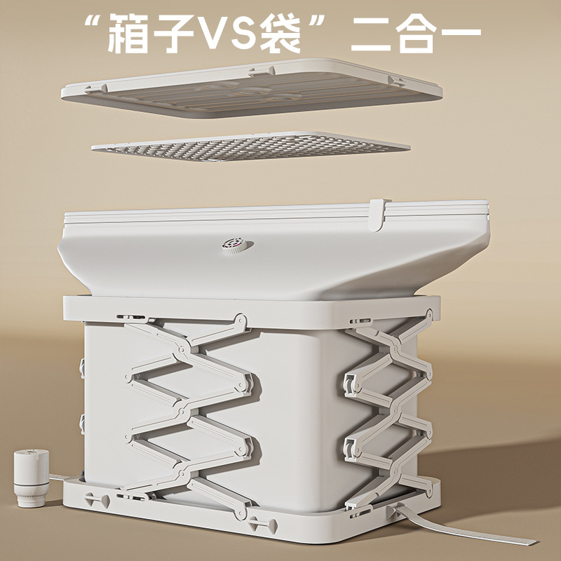 衣柜整理箱衣物真空压缩袋跨境免安装折叠收纳箱大容量防潮储物柜