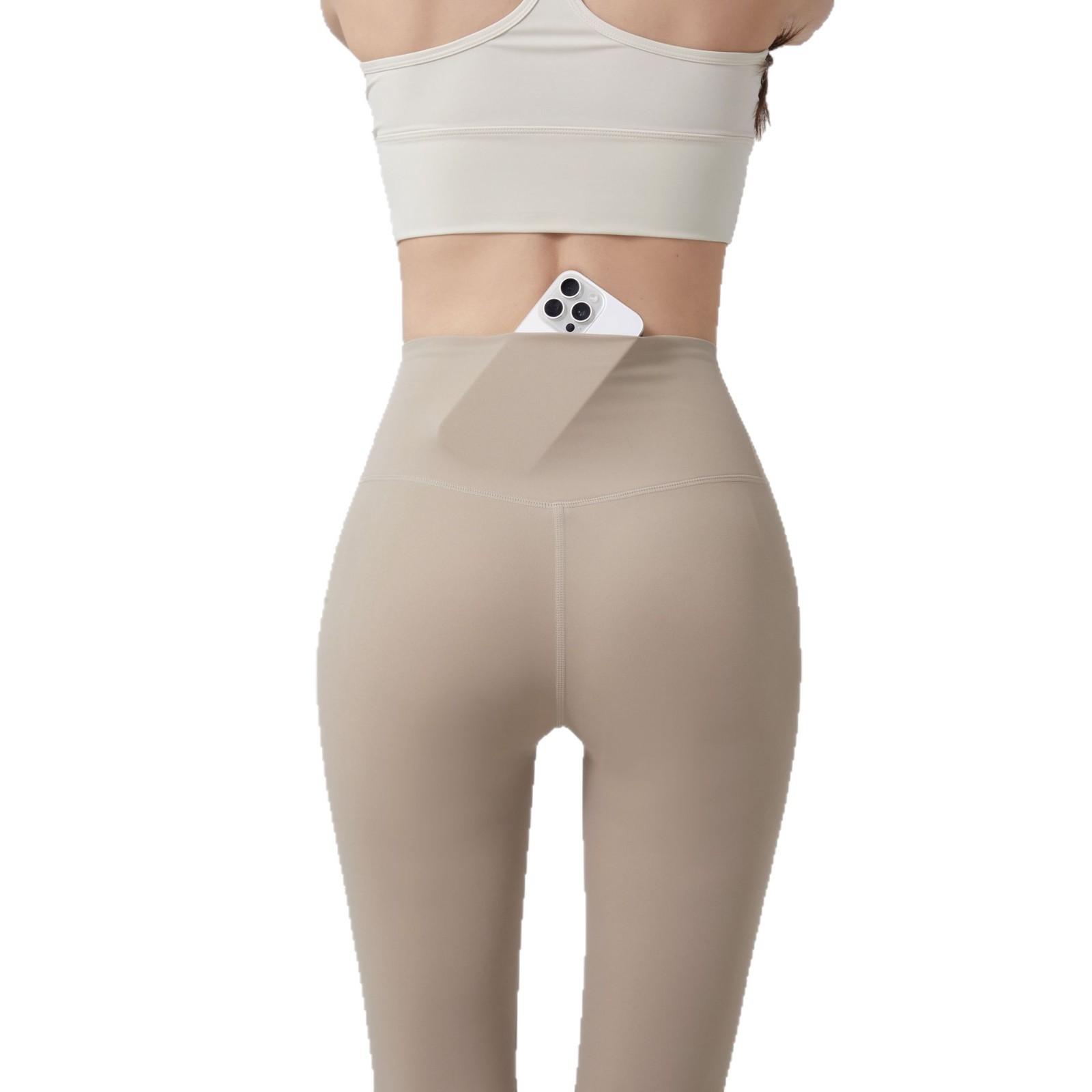 Nackte Yoga-Leggings, hohe Taille, nahtlos, Sommer schlank