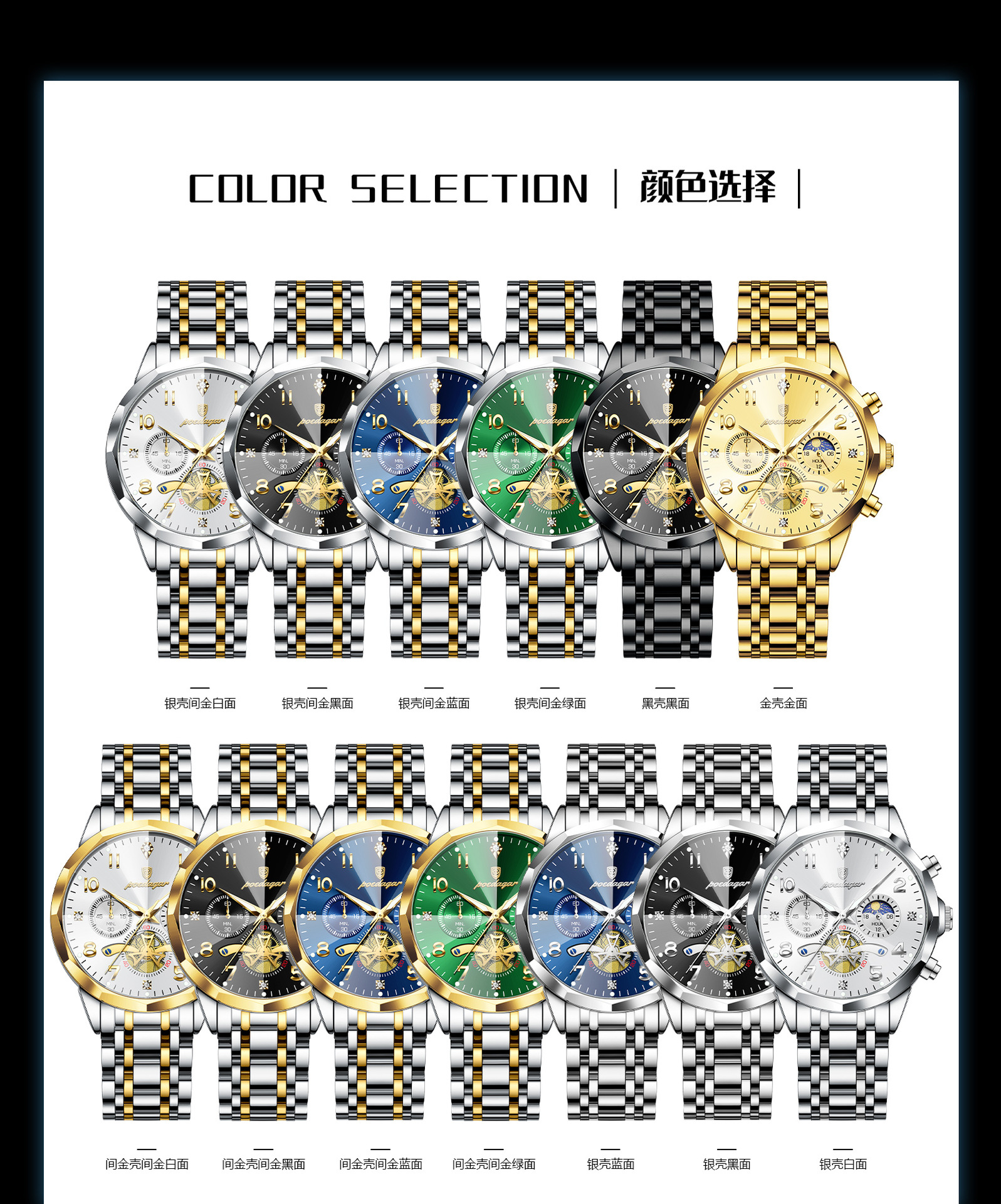 Herrenuhr, wasserdicht, Quarz, modernes Design
