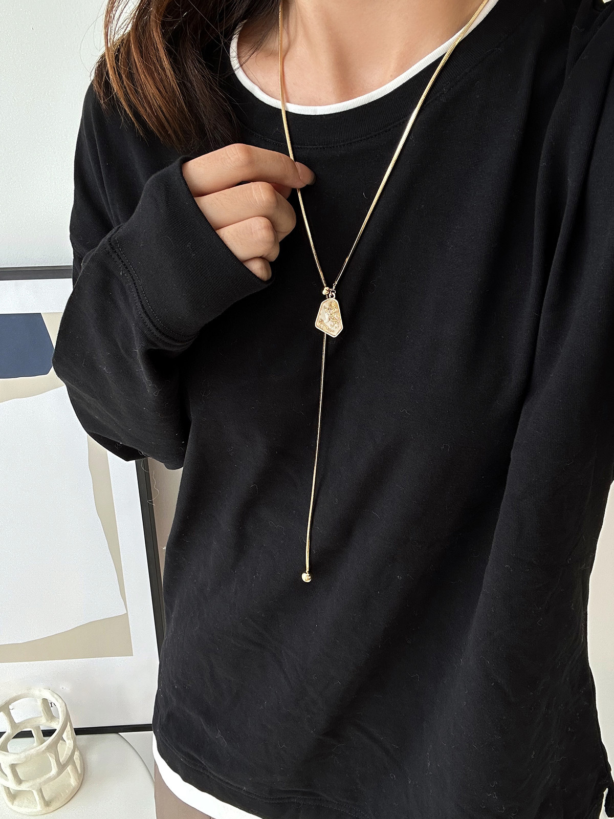 Gold Plated Geometric Adjustable Necklace