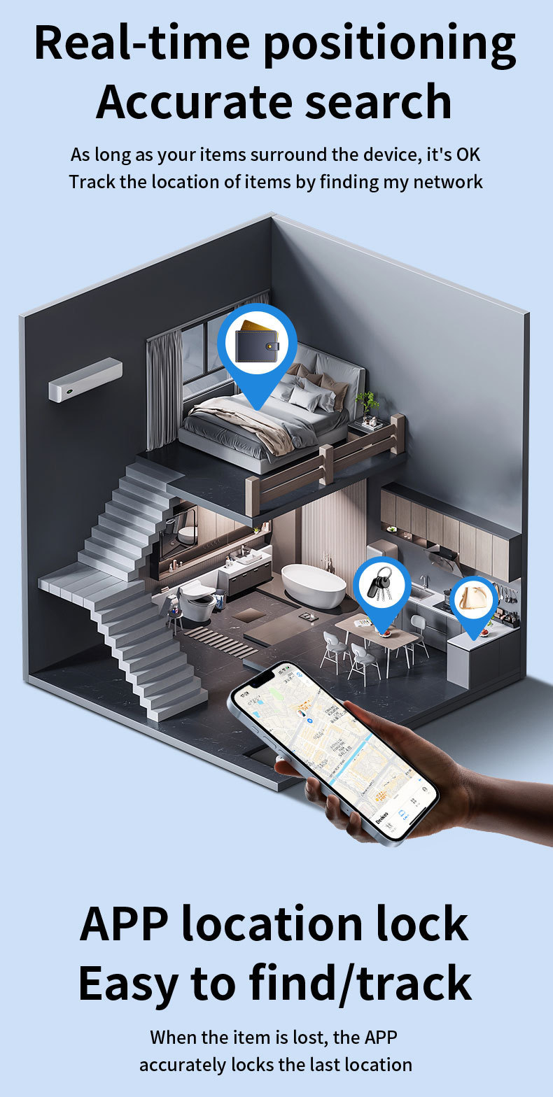 AirTag remote tracking device with global location finder