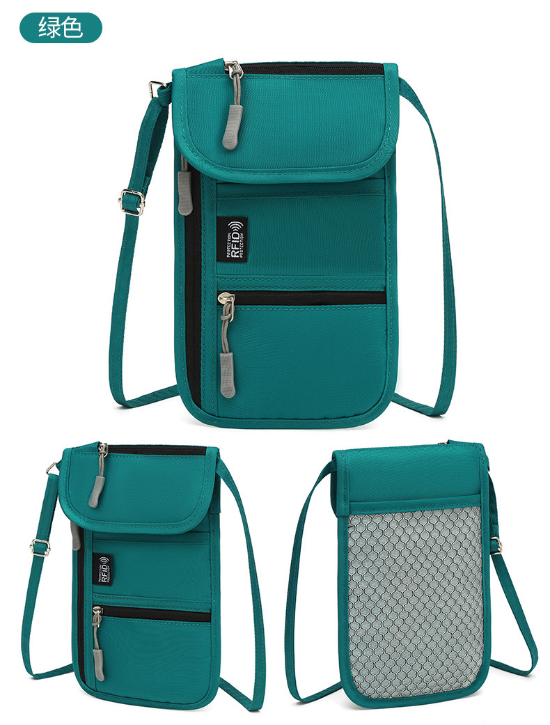RFID-Blocking Document Bag with Passport Holder and Card Organizer